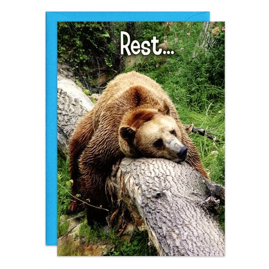 COVER: Rest. . . INSIDE: . . .is always best. Get Well Soon!